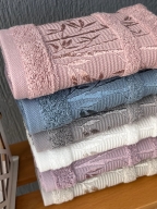 30X50 SARRA 6'LI BAMBU RENKLİ HAVLU
